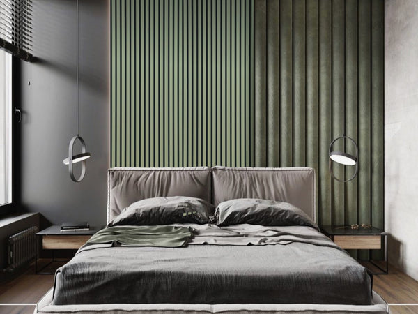 OLIVE COLORED PVC AKUSTISK SPILEPANEL