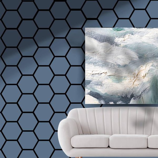 HEXAGON COLORED SMOKED BLUE